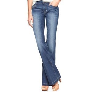 gap dark wash flare jeans